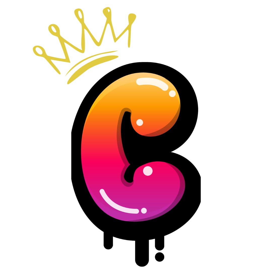 C for Candida Brand Sticker Design